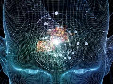 Numbers of Thought 스톡 일러스트