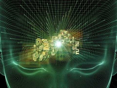Numbers of Thought 스톡 일러스트