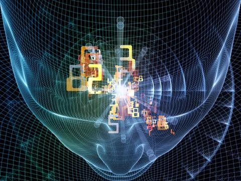 Numbers of Thought Stock Illustration