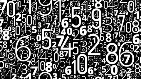 Numbers vector background Stock Illustration