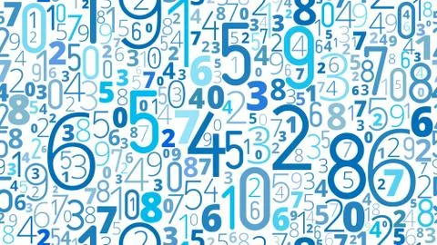 Numbers vector background 스톡 일러스트