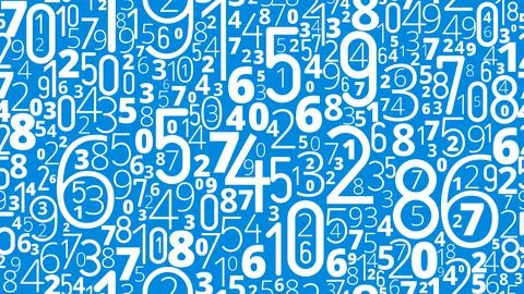 Numbers vector background Stock Illustration