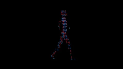 Numbers-walk people-loop Stock Footage 343870771