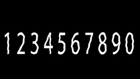 Numbers wallpaper 4K Stock Footage 312378312