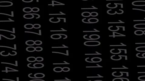 Numbers wallpaper. Stock Footage 277440805