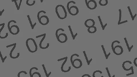 Numbers wallpaper. Video stock 277440808