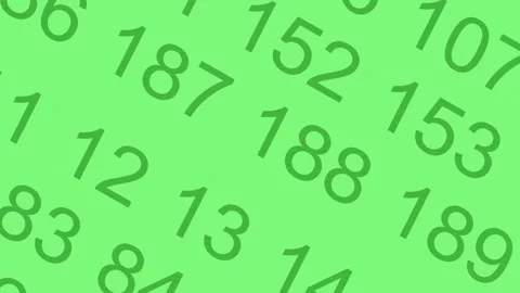 Numbers wallpaper. Stock Footage 277440812