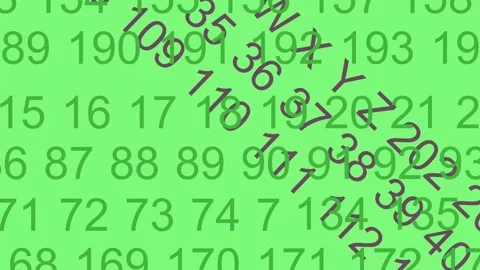 Numbers wallpaper. Stock Footage 277440816