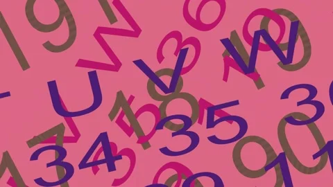 Numbers wallpaper. Stock Footage 277440820