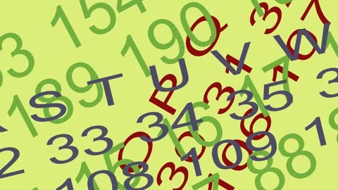 Numbers wallpaper. Stock Footage 277440822