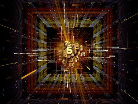 Numbers Within 스톡 일러스트