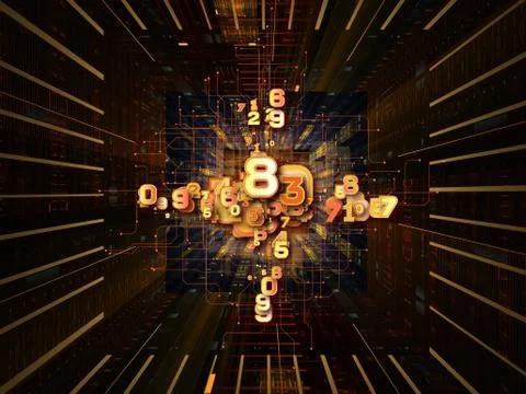 Numbers Within Stock Illustration