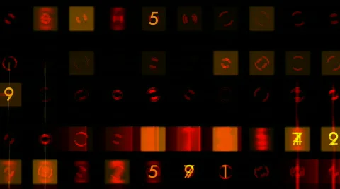 Numbers &amp; words scrolling across the screen,finance digital tech data backgroun Stock Footage 776342