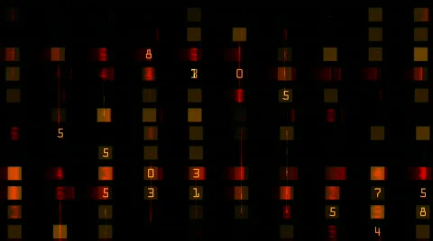 Numbers &amp; words scrolling across the screen,finance digital tech data backgroun Stock Footage 776366