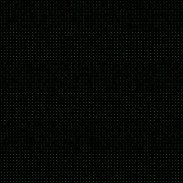 Numbers zero and one on black background with green font ideal for computer.. Illustrazione stock