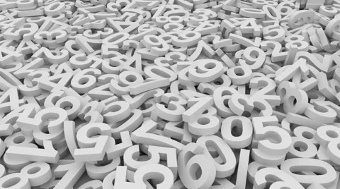 Numbers.Seamless loop Stock Footage 46423375