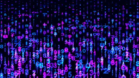 Numerals. Abstract Backdrop Stock Footage 23710289