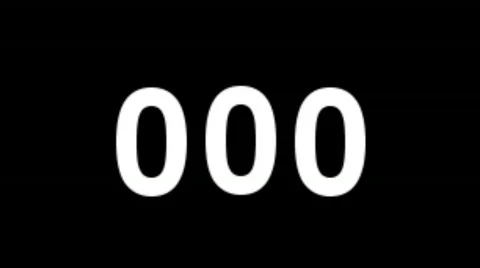 Numerals Stock Footage 322404
