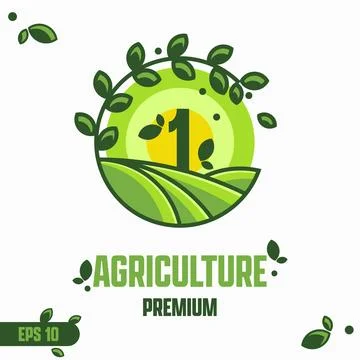 Numeric 1 Agriculture Stock-Illustration