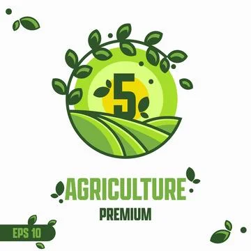 Numeric 5 Agriculture Stock-Illustration