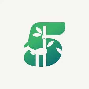 Numeric 5 of Zen Stock Illustration