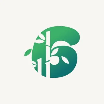 Numeric 6 of Zen Stock Illustration