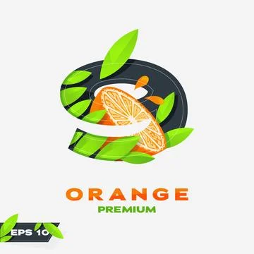 Numeric 9 Orange Fruit Edition Stock Illustration