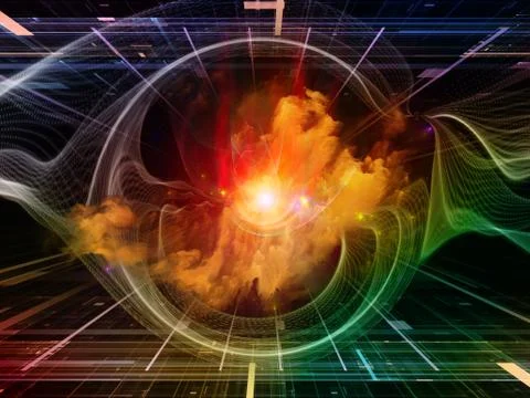 Numeric Abstract Visualization 库存插图