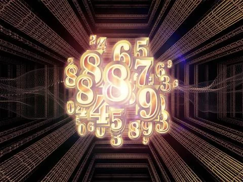Numeric Abstraction Stock Illustration