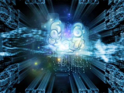 Numeric Abstraction Stock Illustration