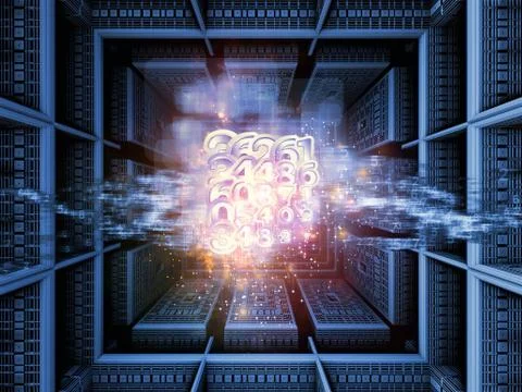 Numeric Abstraction Stock Illustration