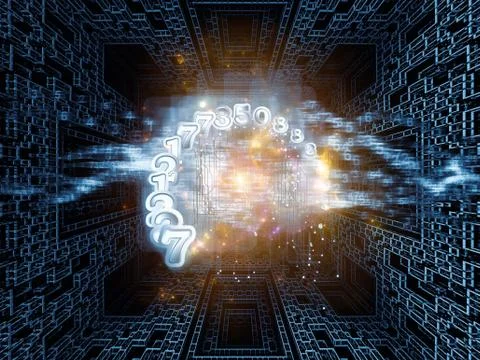 Numeric Abstraction Stock Illustration