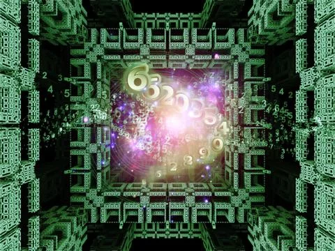 Numeric Abstraction Stock Illustration