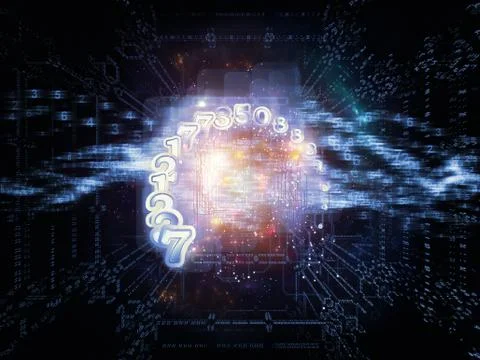 Numeric Abstraction Stock Illustration