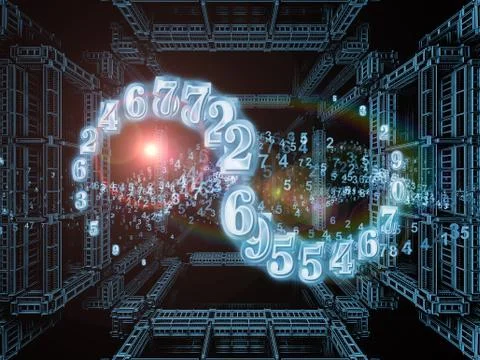 Numeric Abstraction Stock Illustration