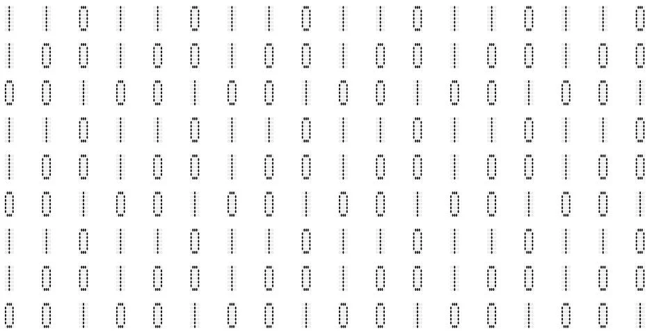 Numeric binary creative surface. Numeral tech design backdrop. Abstract dis.. Stock Illustration