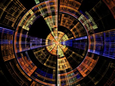 Numeric Burst Rotation イラスト素材