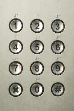 Numeric Buttons Stock Photos