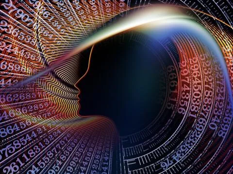 Numeric Calculations Stock Illustration