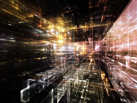 Numeric City Stock Illustration