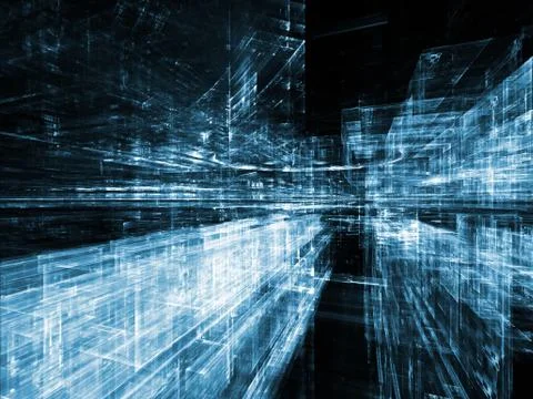 Numeric City Stock Illustration