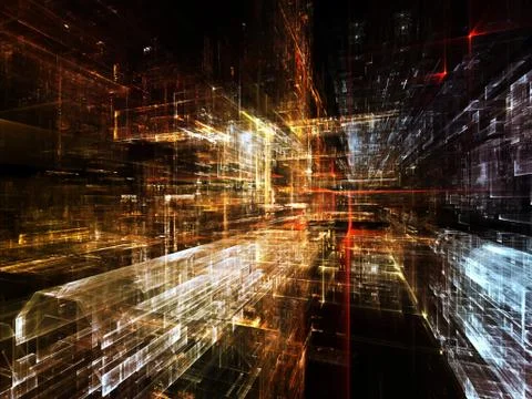 Numeric City Stock Illustration