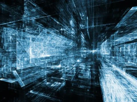 Numeric City Stock Illustration