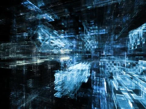 Numeric City Stock Illustration