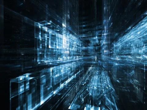 Numeric City Stock Illustration