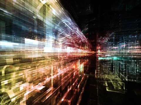 Numeric City Stock Illustration