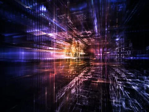 Numeric City Stock Illustration