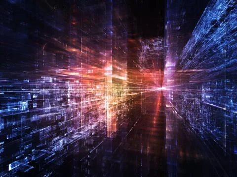 Numeric City Stock Illustration