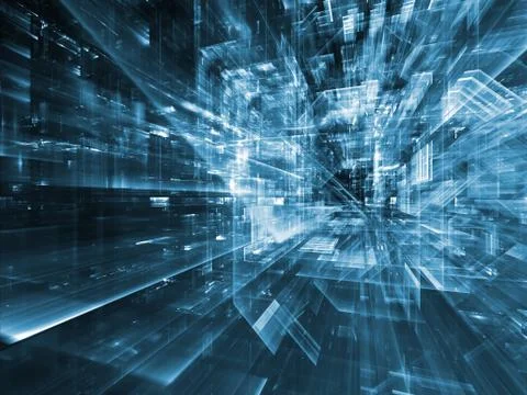 Numeric City Stock Illustration