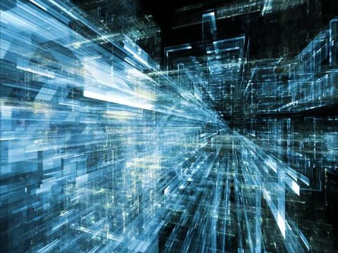 Numeric City Stock Illustration